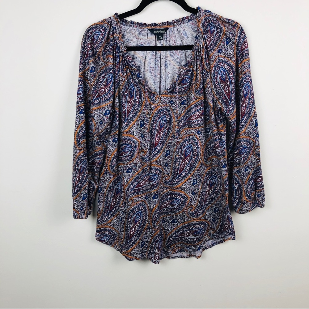 Sold!!! Lucky Brand Paisley Top